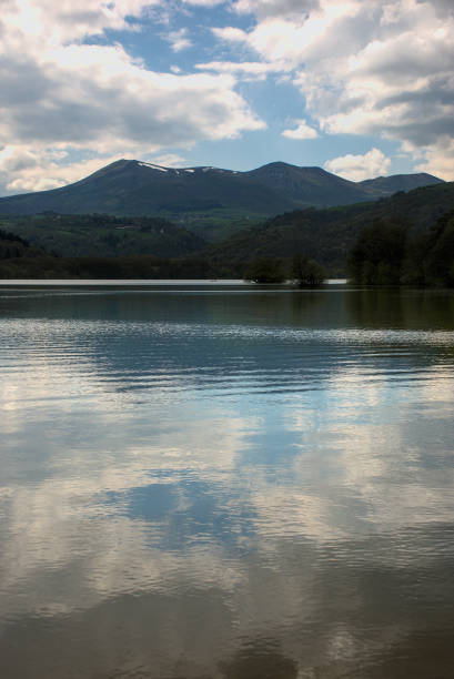 Landscape with the Benasque lake in summer, Spain