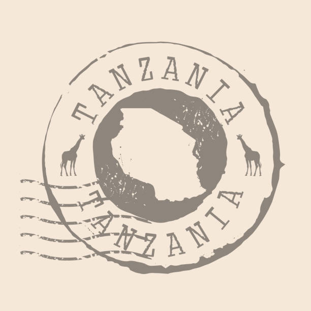 Stamp Postal of Tanzania. Map Silhouette rubber Seal.  Design Retro Travel. Seal of Map Tanzania grunge  for your design.  EPS10 Stamp Postal of Tanzania. Map Silhouette rubber Seal.  Design Retro Travel. Seal of Map Tanzania grunge  for your design.  EPS10 tanzania stock illustrations