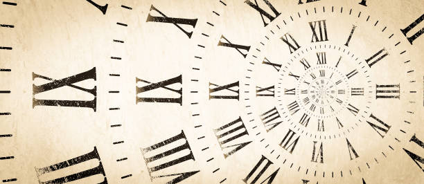 istock Droste effect background with infinite clock spiral. Abstract design for concepts related to time. 1420154310