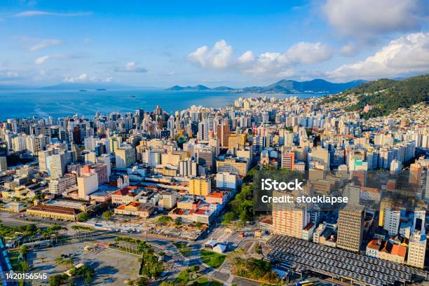 Aerial View Of Florianopolis Cityscape Santa Catarina Brazil Stock Photo - Download Image Now