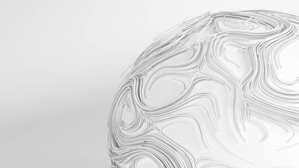 istock Abstract geometric wavy folds background 1420164996