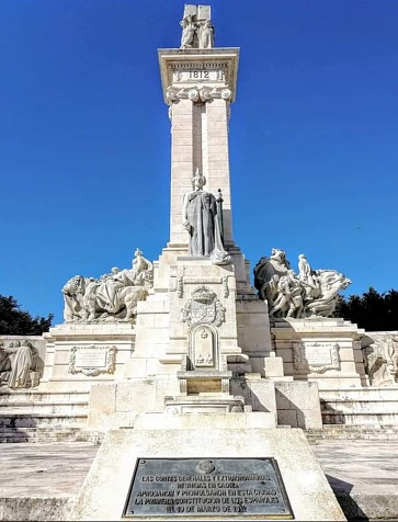 The monument to the Constitution of 1812 is a memorial to Spain commemorating the centenary of the Constitution of 1812 located in the Plaza de España in Cádiz.