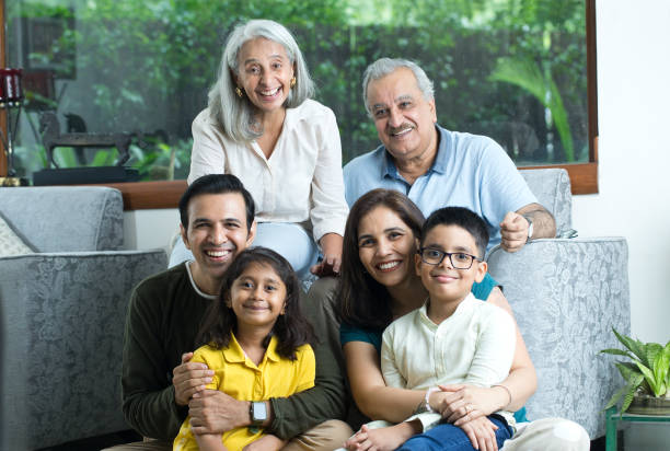 istock Portrait of happy multi-generation family 1420170785