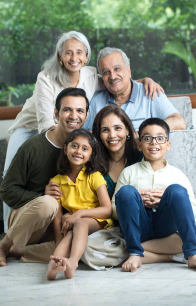 istock Portrait of happy multi-generation family 1420170824
