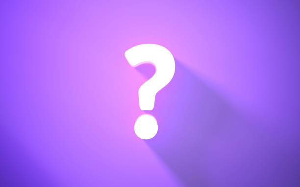 istock Neon Questionmark sign Sitting on Purple Background 1420170935