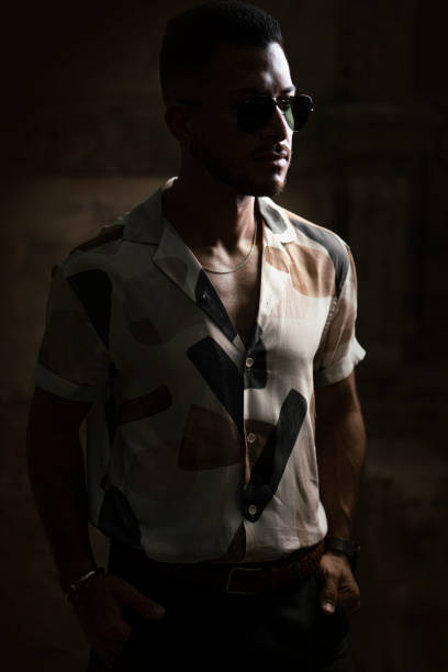 Close-Up Of Button Down Shirt On White Background