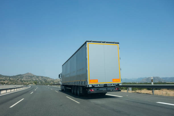 istock Truck on the road 1420179077