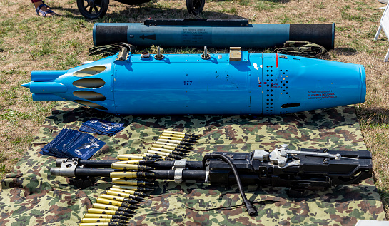 Setúbal, Portugal: AIM-9 Sidewinder on a F-16 fighter - the most widely used air-to-air missile in the West, with more than 110,000 missiles produced for the U.S. and 27 other nations.