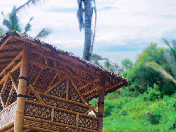 istock gazebo made of bamboo 1420194780