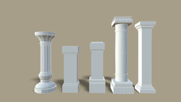 istock old poles isolated on the background 3d-rendering 1420197994