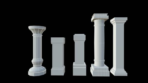 istock old poles isolated on the background 3d-rendering 1420198249