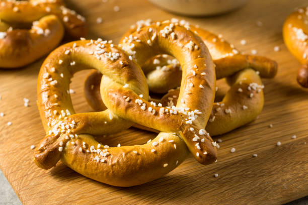 istock Homemade German Soft Pretzel Twists 1420203554