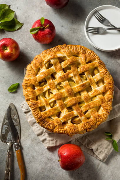 istock Homemade Sweet American Apple Pie 1420203688