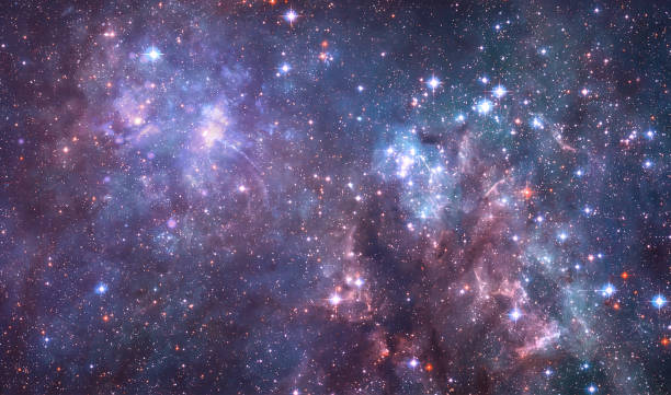 istock Space landscape with stars. Galaxy and nebula. Bright cosmos. Abstract astronomy background 1420206675
