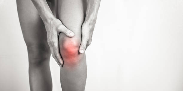 istock Woman suffering from pain in knee. 1420207814
