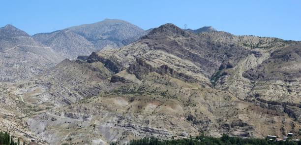 Syncline fold in the Tortum (Erzurum Province of Turkey) Tortumdaki muazzam senklinal syncline stock pictures, royalty-free photos & images
