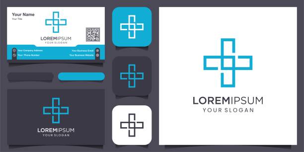 ilustraciones, imágenes clip art, dibujos animados e iconos de stock de logotipo mínimo de salud con símbolo de icono de marca de adn e identidad visual para empresas de salud - religious icon computer keyboard computer technology