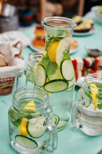 istock Infused Water with Fresh Cucumber and Lemon 1420224556