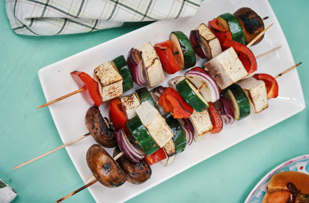 istock Grilled BBQ Vegan Skewers 1420224664