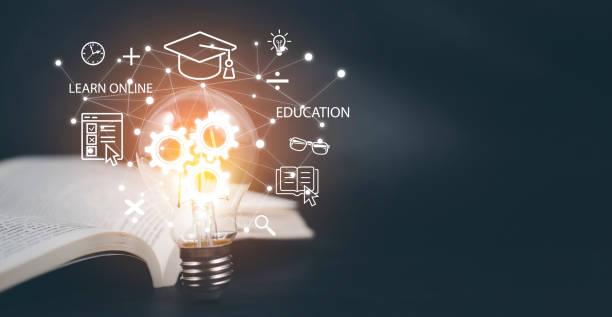 istock Thinking and creative concept, Light bulb on the Book and light bulb style bokeh vintage dark background,Concept The idea of reading books, knowledge, and searching for new ideas. 1420230083