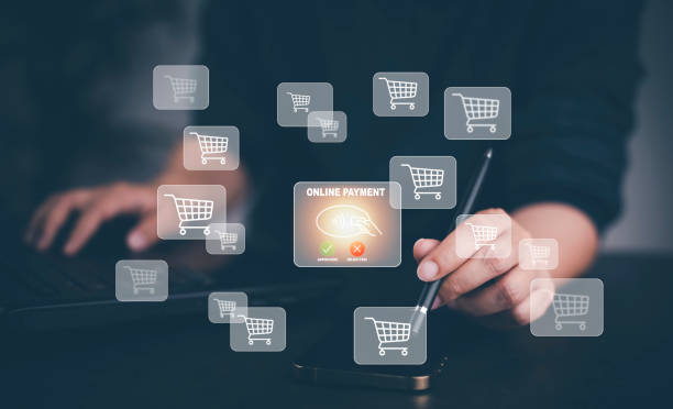 istock Smartphone with Online payment ,Hand touch banking online bill payment Approved concept button, credit card and network connection icon on business technology virtual screen background 1420230116