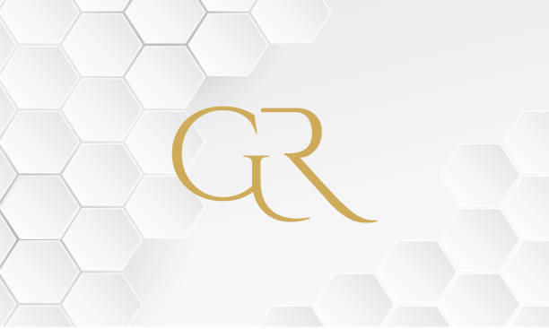 istock Alphabet Letters GR or RG  business logo template for any business 1420230225