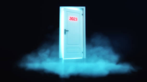 istock a door into the year 2023 (3d rendering) 1420238698