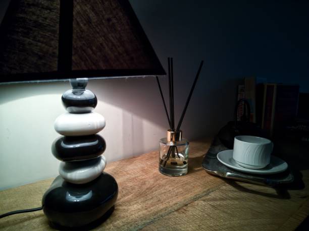 istock Coffee table with household items in the twilight. 1420238862