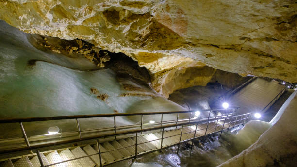 istock Dobsinska ice cave in Slovakia, Slovak paradise. 1420242883