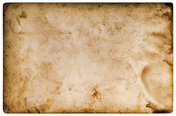 istock Old paper sheet background isolated white background 1420248922