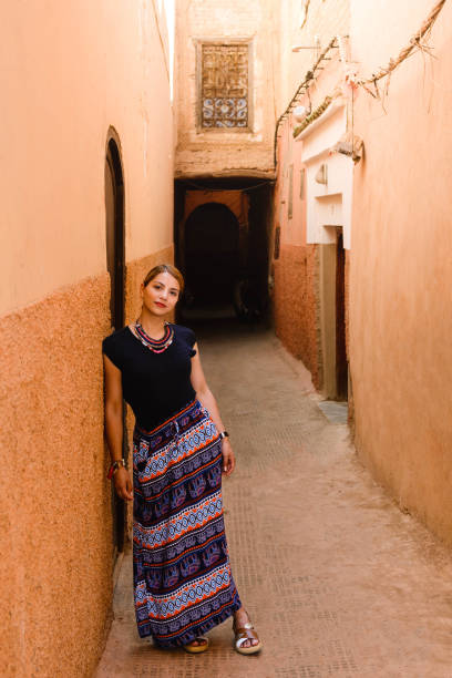 istock Woman in Moroccan street 1420252399