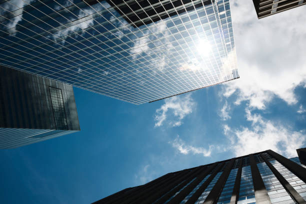 istock Urban Office Building Closeup with Cloudy Sky 1420253704