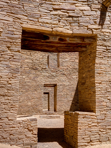 T-Shaped Door, Pueblo Bonito, Chaco Culture National Historic Park, New Mexico, USA