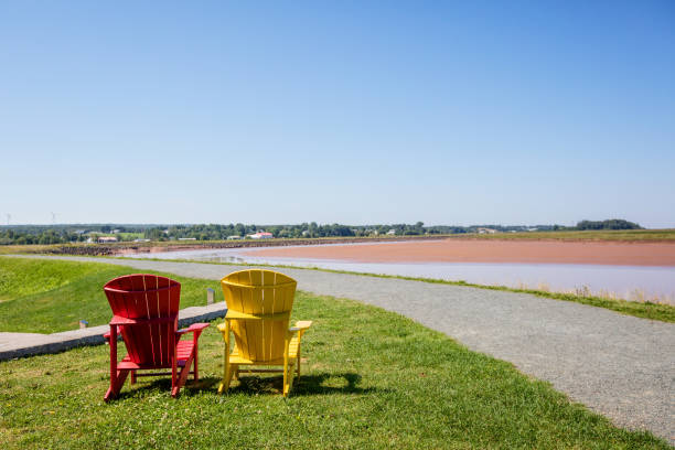 Low tide view of the Bay of Fundy from Truro, Nova Scotia.