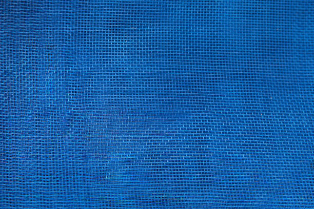 istock Closeup of blue plastic net 1420302239