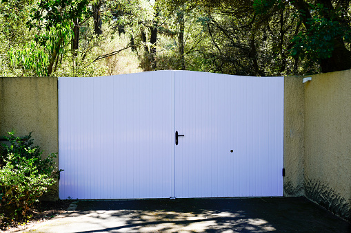 white hugh gate of home aluminum portal suburb door in house
