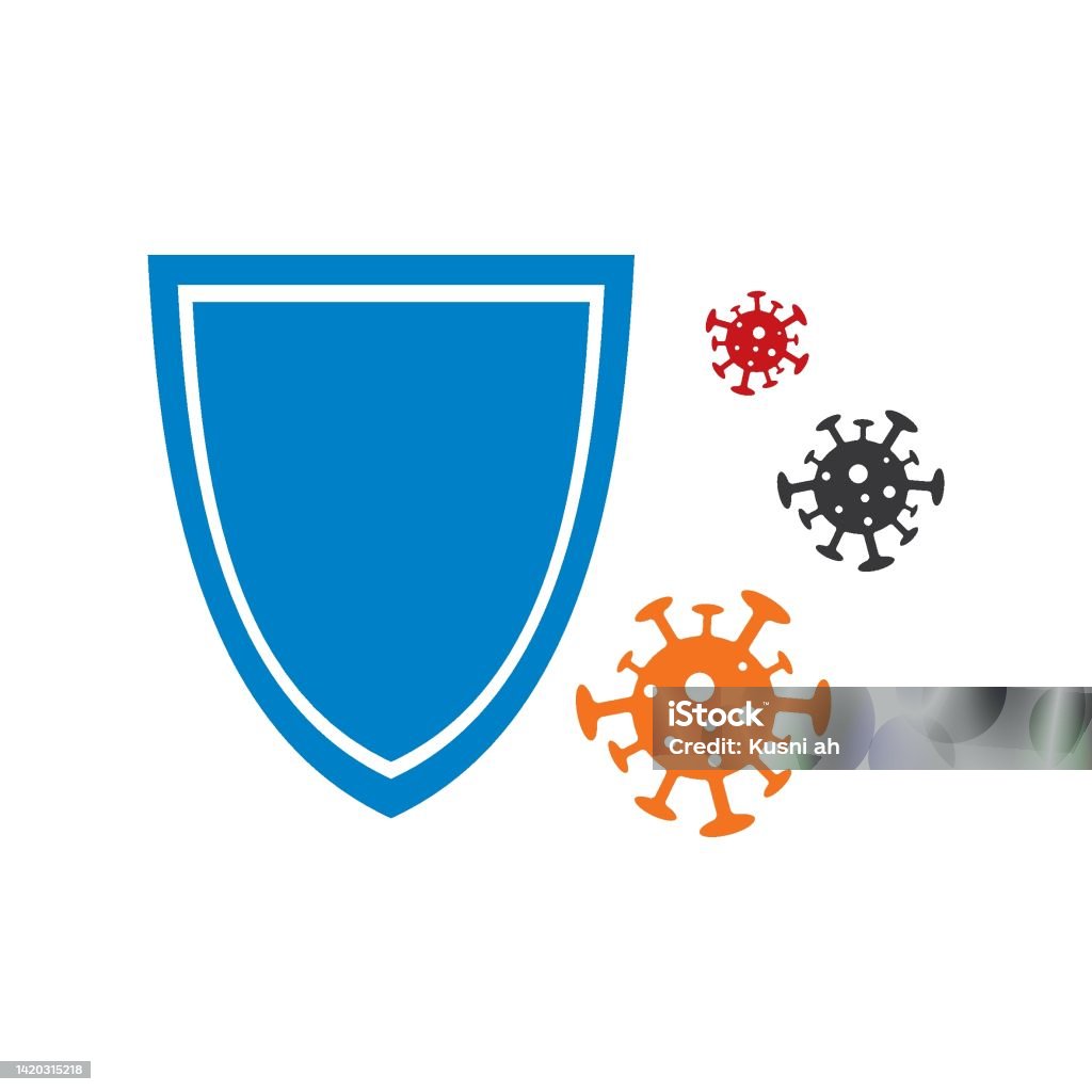 Virus Risk Logo Protection Against Virus Logo Vector Stock Illustration - Download ...