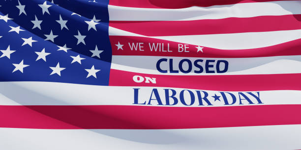 istock Labor Day Background Design. We will be Closed on Labor Day. 3d Image. 1420319749