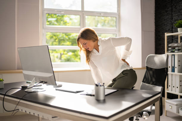 istock Back Pain Bad Posture Woman Sitting 1420322969