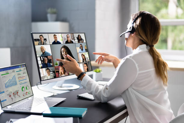 istock Online Video Conference Virtual Meeting 1420323231