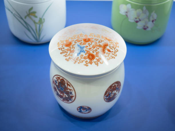 Japanese urn made of ceramics