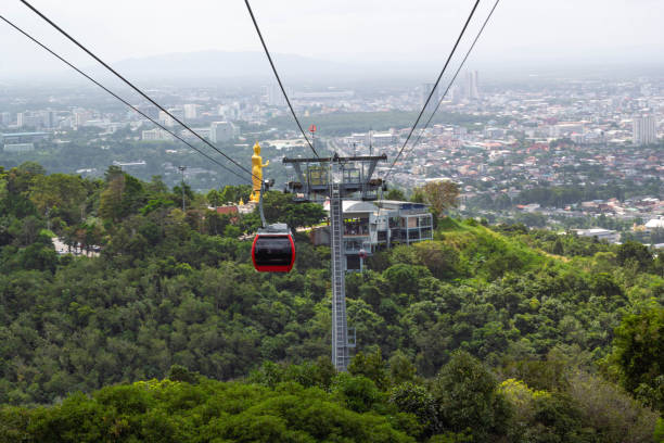istock Cable car in Thailand. There is a very beautiful view. 1420397740