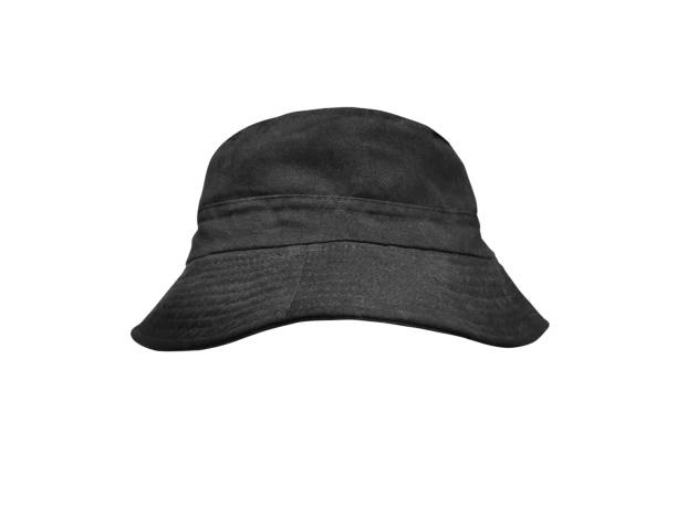 istock black bucket hat on a white background 1420398750