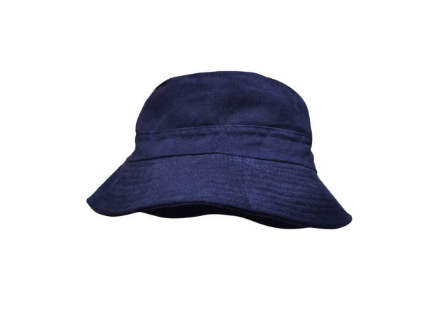 istock blue bucket hat isolated on white 1420398755