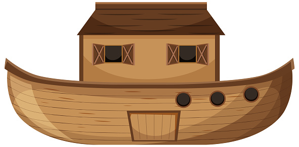 Blank Noahs Ark Cartoon Style Isolated Stock Illustration - Download ...