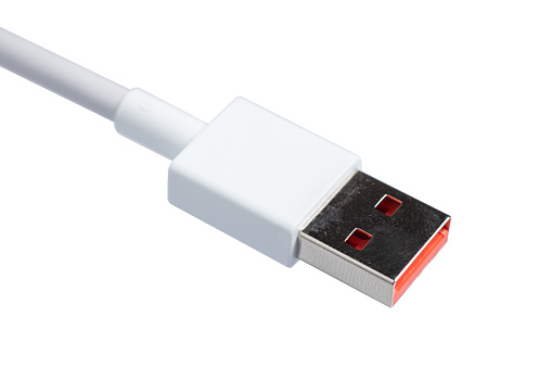 High quality generic white color USB data cable compatible with all mobile phones. Designed to connect micro USB devices including phones and tablets.