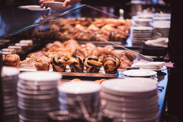 istock Baked pastry items in a bar 1420425433