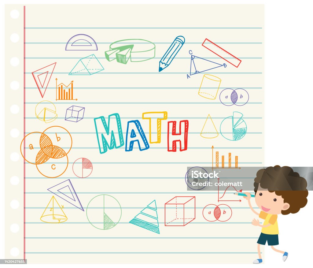 Doodle Math Formula On Notebook Page Stock Illustration - Download ...