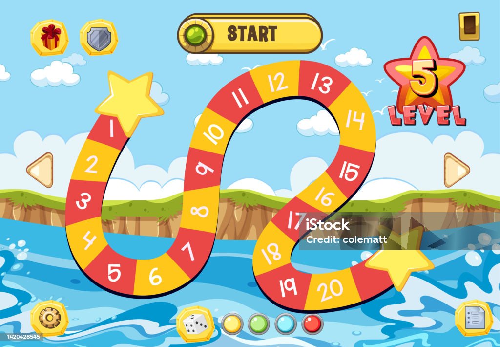 Number Game Images Counting Number Game Template For Kid Stock Illustration - Download ...