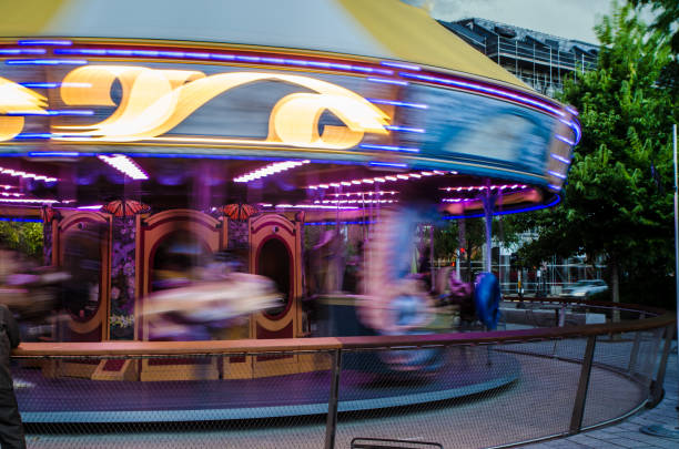 istock Motion blur of carousel 1420449080